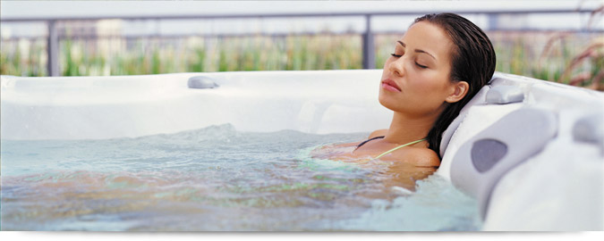 Relax in a hot tub from Alex Recreation